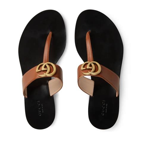 brown gucci sandals 